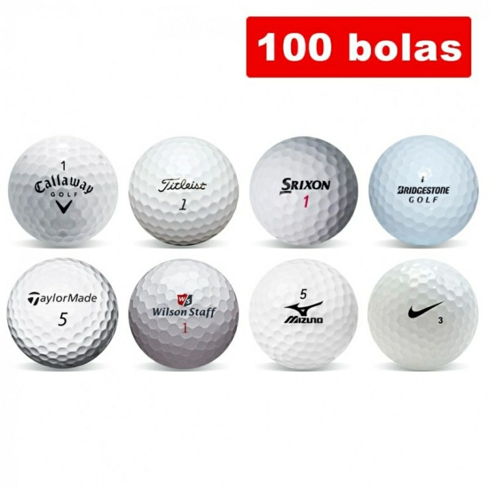 Surtido de 100 bolas de golf en Grado C Surtido de 100 bolas de golf en Grado C